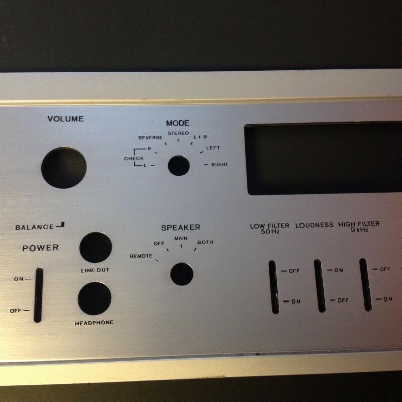 SONY STR-6200F/ 6120 latest 1973 version FACEPLATE only  