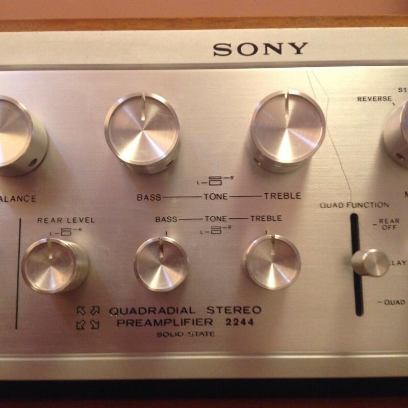 SONY Sony TA-2244 Quadradial/  Stereo Preamp wooden case not included.