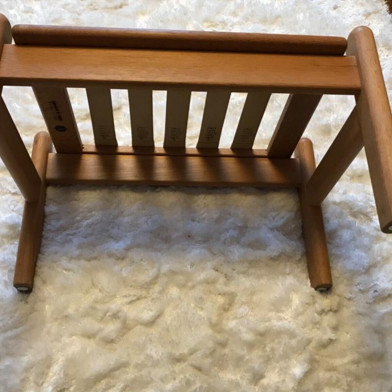 Frem Rojle for Poul Volther foot stool 1950 teak Rare item , original cushion .