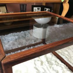 Kai Kristiansen Rosewood  glass cube coffee table 1960 