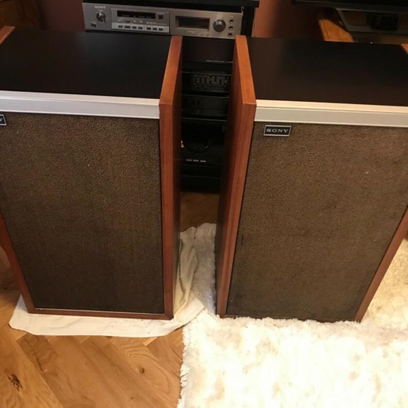 SONY SS -3100 speakers 1967 First ES series.Diatone /Sony Mitsubishi mid drivers