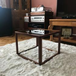 Kai Kristiansen Rosewood  glass cube coffee table 1960 