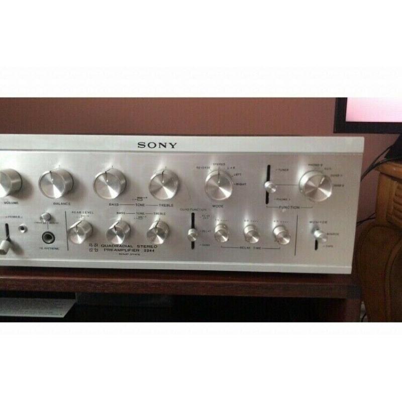 SONY Sony TA-2244 Quadradial/  Stereo Preamp wooden case not included.